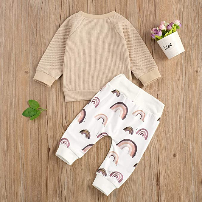 Breeze Ensemble: Baby Boys' and Girls' Long-Sleeve Two-Piece Set