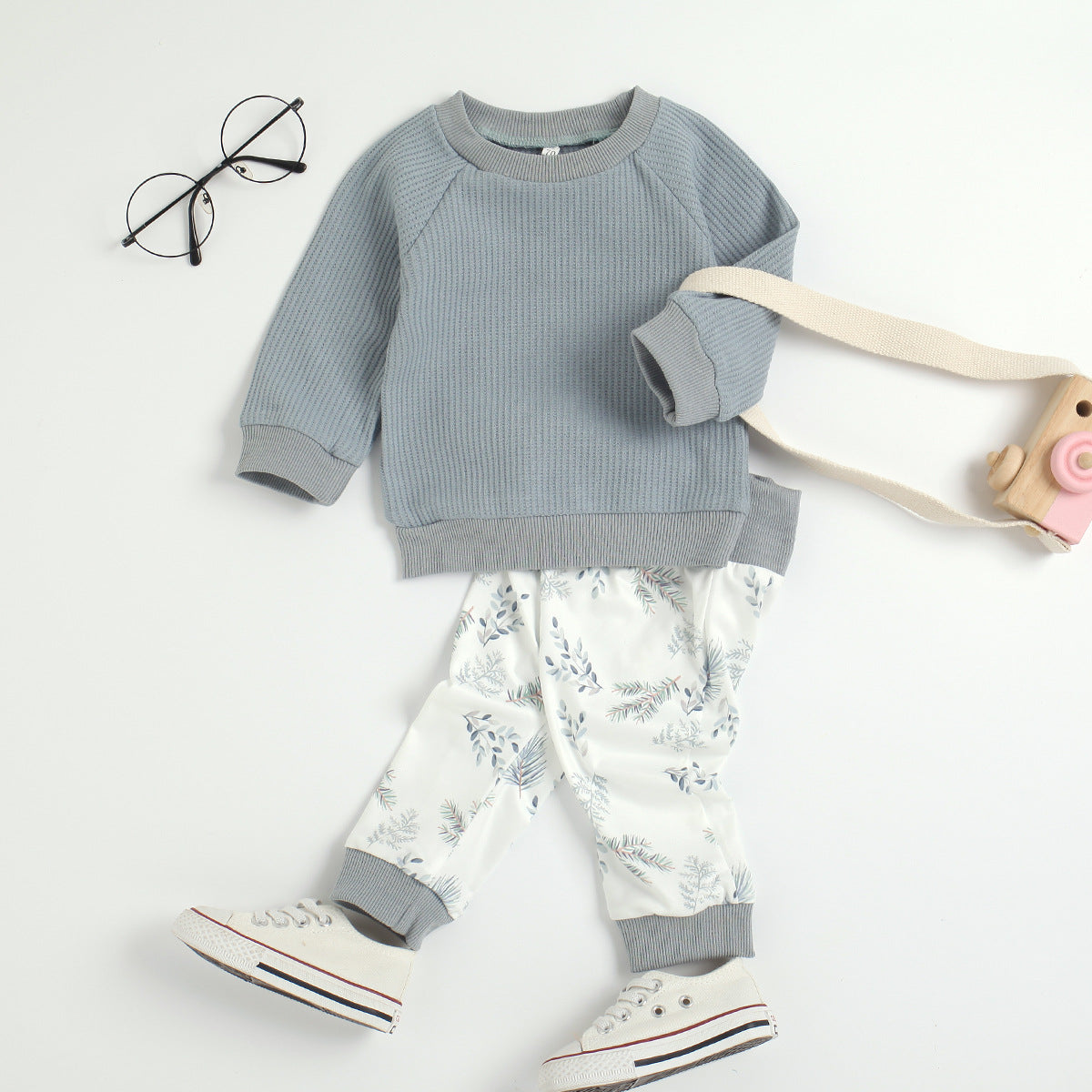 Breeze Ensemble: Baby Boys' and Girls' Long-Sleeve Two-Piece Set