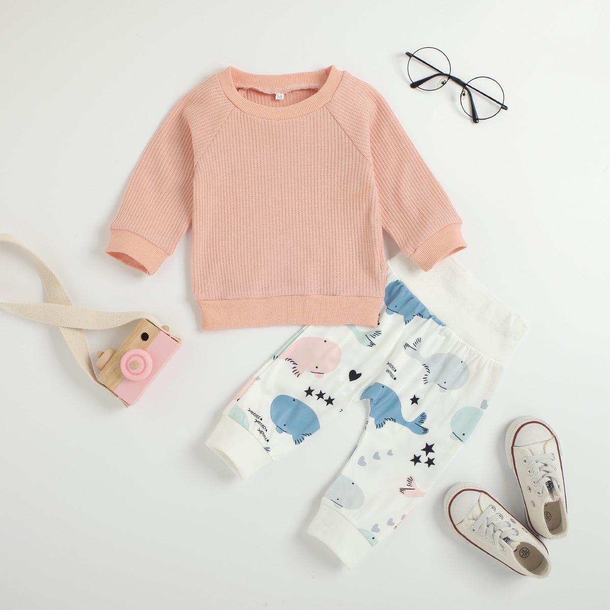 Breeze Ensemble: Baby Boys' and Girls' Long-Sleeve Two-Piece Set