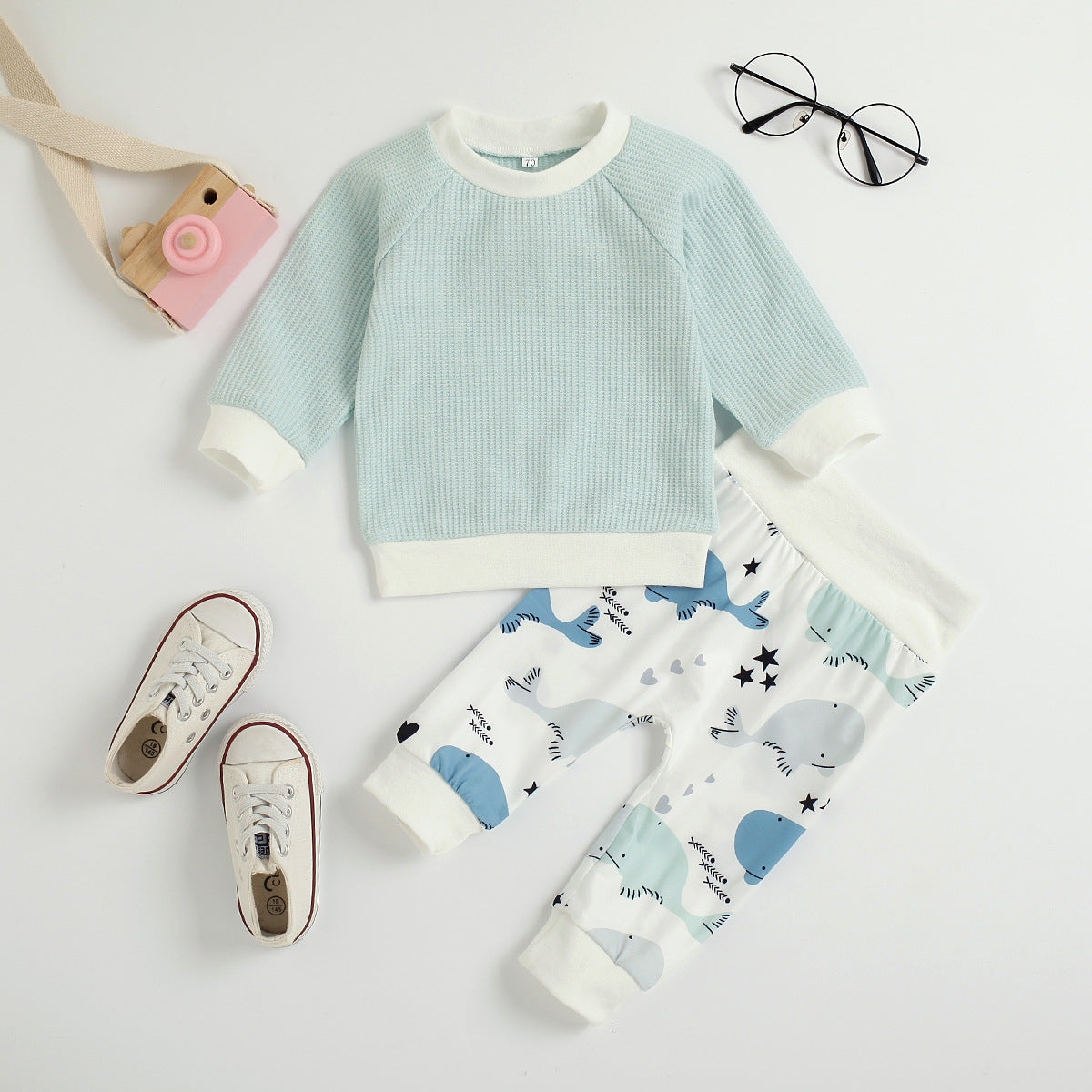 Breeze Ensemble: Baby Boys' and Girls' Long-Sleeve Two-Piece Set